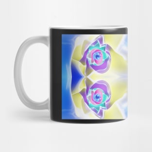 Colorful Wave Flower Mug